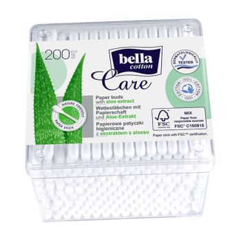 Bella Cotton Care beţişoare igienice cu extract de aloe vera