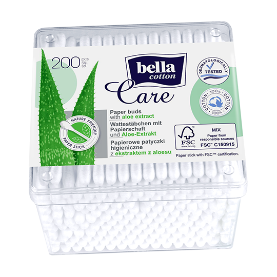 Bella Cotton Care beţişoare igienice cu extract de aloe vera