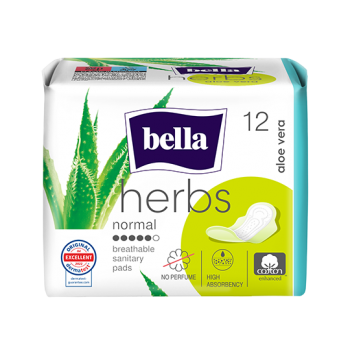 Bella Herbs absorbante igienice cu extract de aloe vera