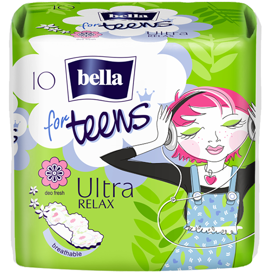 Bella for Teens Ultra Relax sanitary pads