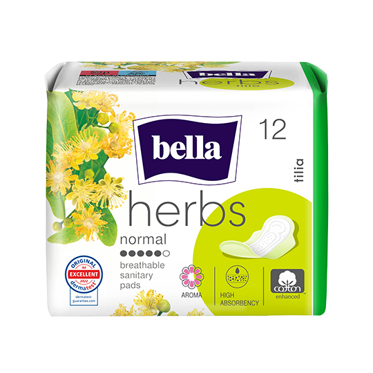 Bella Herbs absorbante igienice cu extract de floare de tei