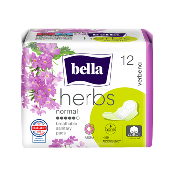 Bella Herbs absorbante igienice cu extract de verbenǎ